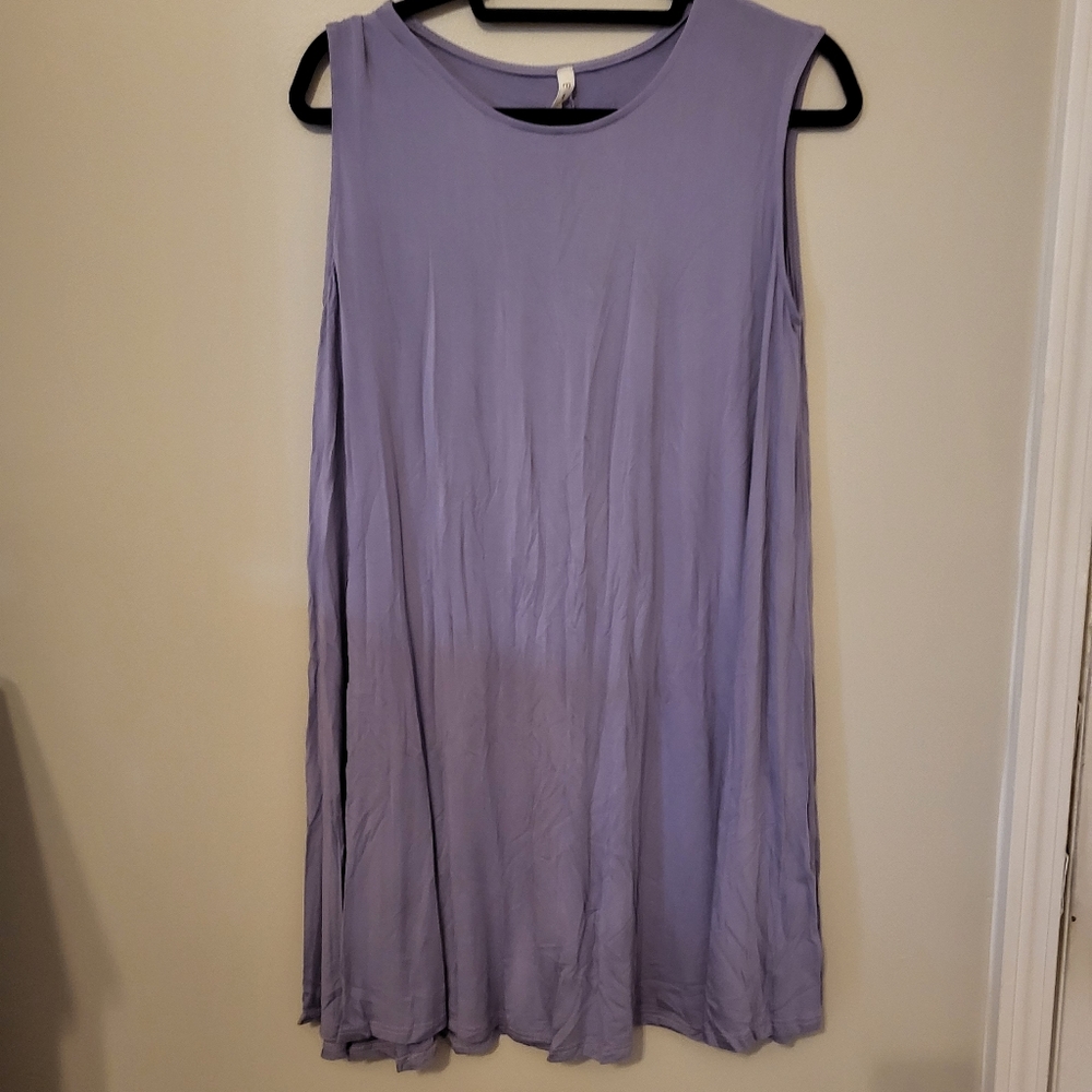 Womens purple tank dress